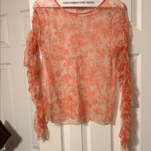 Floral Mesh Top